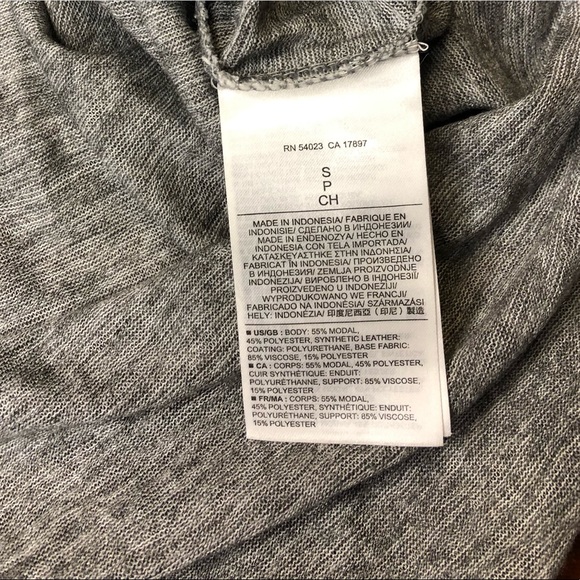 Banana Republic Tank with Faux Leather detail size S - Picture 3 of 4